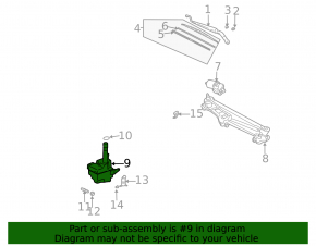 Toyota Solara 2.4 04-08 Windscreen Washer Reservoir with Cap and Sensor