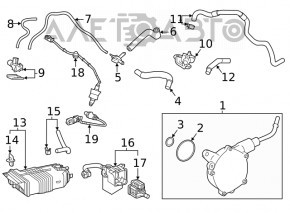 Rear Lambda Probe 1 for Lexus RX350 16-22