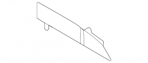 Front bumper cover left Mercedes X167 GLS 450 20-26