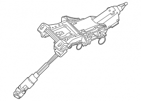 Ford Escape MK3 13 Steering Column - Rusty