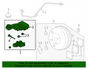 Lincoln MKZ 13-20 2.0, 3.7 Master Cylinder with Reservoir