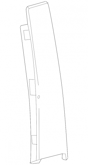 Door trim side rear right Lincoln MKX 16-17 front