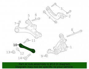 Lincoln Corsair 20-26 Rear Left Control Arm