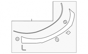 Upper Trunk Door Trim Mazda CX-9 16-