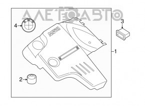 BMW X3 F25 13-17 2.0T Engine Cover Without Receiver