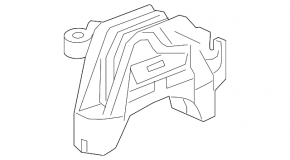 Right engine mount Chevrolet Cruze 11-15 1.8