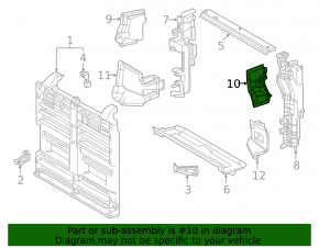 Left Upper Radiator Deflector for Lexus RX350 RX450h RX500h 23-26 Canada Built