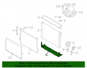 Lower Radiator Support BMW 5 G30 18-23 4.4T