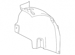 Fender liner front left rear part Chevrolet Volt 11-15