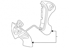 Nissan Murano z52 15-20 steering wheel controls