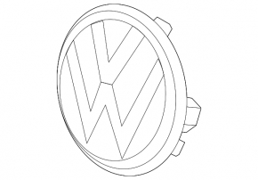 Volkswagen Atlas 21-26 Radar Grille Emblem Without Backlight