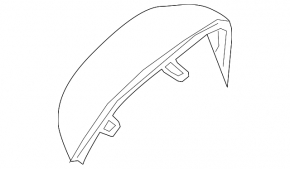 Left mirror cover for VW Passat b8 16-19 for turn signal and BSM