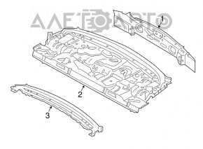 Rear panel BMW 3 F30 4d 12-18 graphite