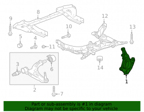 Front left axle Chevrolet Bolt EV 22-23