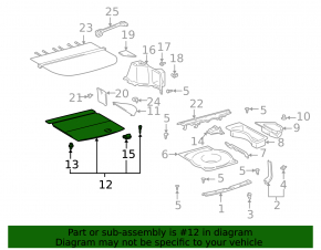 Trunk Floor Lexus RX300 98-03