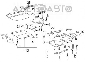 Trunk Floor Lexus RX300 98-03