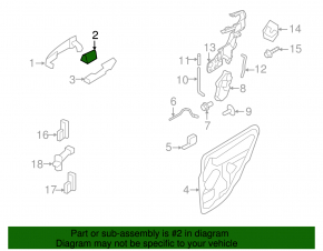 Plug outer handle front right Ford Flex 09-19