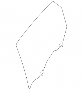 Glass of the rear left door Nissan Sentra 13-19