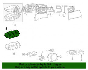 Lexus RX350 RX450h Trunk Door Release Button 16-22