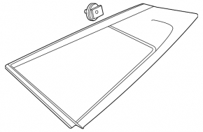 Rear left window, blind glass, Kia Sportage 23-26, chrome