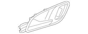 Inner rear right door handle for Audi A3 8V 15-20