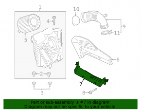 Air intake Audi A5 F5 17- front part