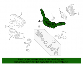 Kia Optima 16-2020 steering column switch assembly
