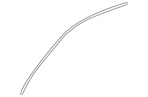 Upper front right door molding for Mercedes X167 GLS 450 20-26 chrome with glass seal