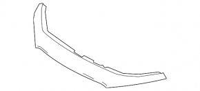 Upper radiator grille trim for Mazda 3 19-26 5d under the camera