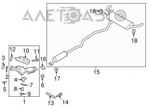Catalyst Ford Fusion mk5 13-20 2.0T