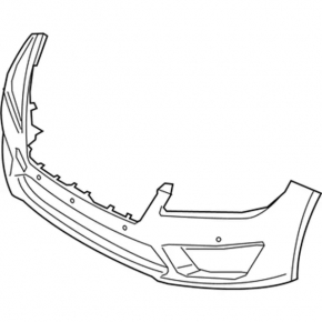 Bare front bumper Lincoln MKZ 17-20 without parking sensors for towing hook