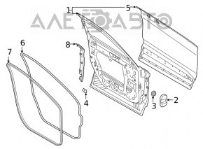 Front left door seal Ford Explorer 20-