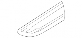 Front left fender lining Land Rover Discovery Sport 17-19 black