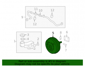 07-13 Acura MDX Vacuum Booster
