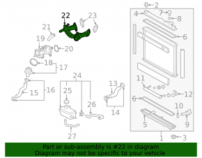 Coolant Flange Lexus LS460 07-17