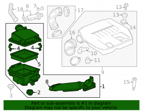 Chevrolet Volt 11-15 Air Filter Housing Without Air Intake