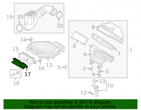 Air intake Hyundai Tucson 16-21 front part