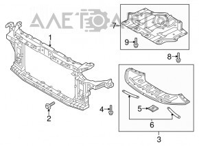 Engine protection central Hyundai Sonata 15-17