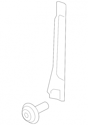Front pillar trim middle right Volvo XC40 19-25 black