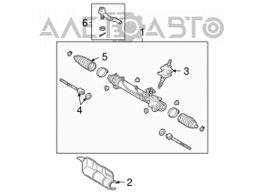 Toyota Solara 3.3 04-08 steering rack