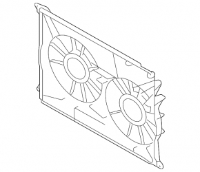 Diffuser radiator shroud bare Subaru b9 Tribeca