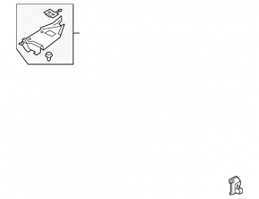 Rear left hood trim for Audi E-Tron 19-23