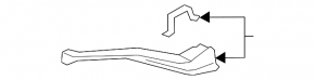TV eyelash left Lexus UX200 UX250h 19-