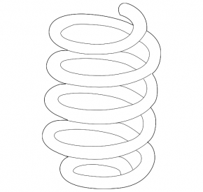 Rear left spring Hyundai Santa FE Sport 13-18 2.4 AWD, under sunroof