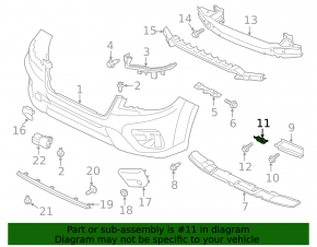 Front Bumper Bracket Inner Left Subaru Forester 19-24 SK