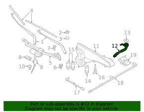 BMW X5 E70 07-13 Windscreen Washer Reservoir Neck Without Cap