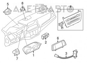 Projection on the windshield BMW X5 F15 14-18