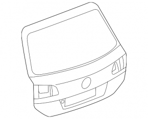 Naked trunk door VW Touareg 11-17
