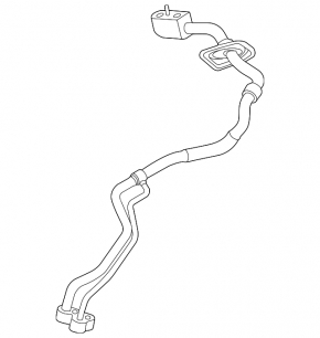 Air conditioning hose compressor-heater second Audi Q5 80A 18-24