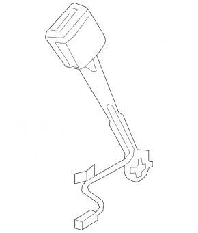 Driver's seat belt latch Audi Q5 80A 18-24 black